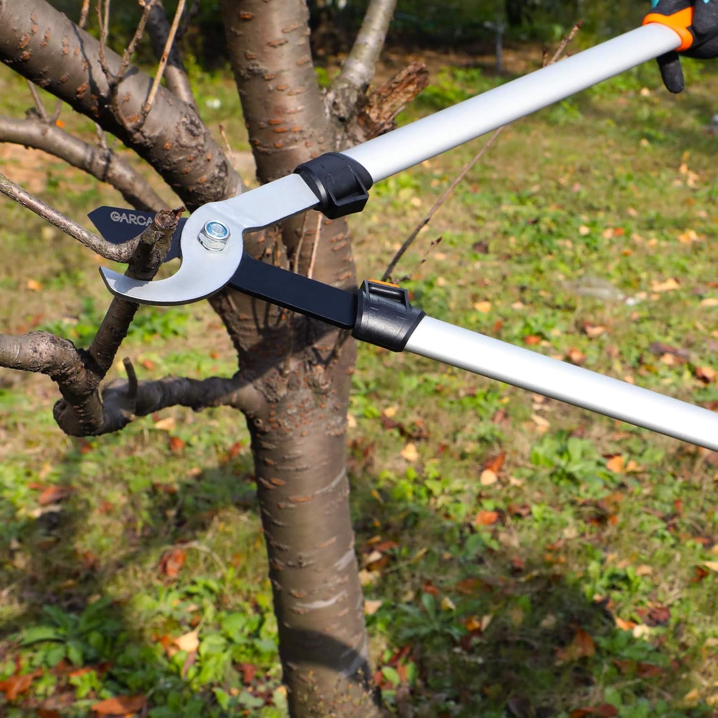 GARCARE Hedge Clippers Pruning Shears 4 in 1 Set High Carbon Steel Folding Saw, Branch Cutter, Tree Pruner, Garden Scissors, Tree & Shrub Care Kit