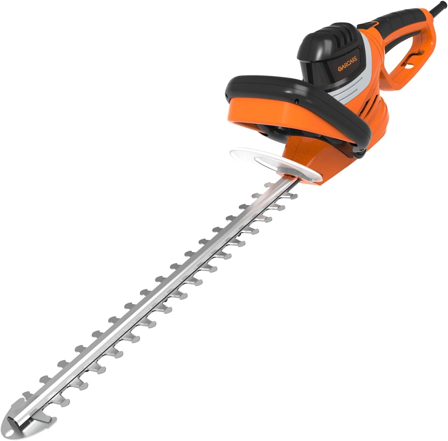 GARCARE Corded Electric Hedge Trimmer - Electric Tree Trimmers, Branch Cutter, Hedge Shears (4.8A, 610mm Laser Cut Blade, 18mm Cutting Capacity, Rotary Handle, Blade Cover Included)