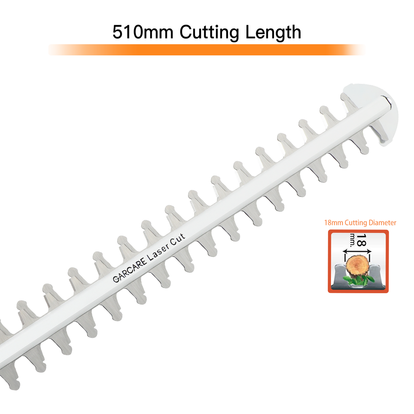 GARCARE Electric Hedge Trimmers, Corded 4.8A Pole Hedge Trimmer Set with 20 inch Laser Cut Blade